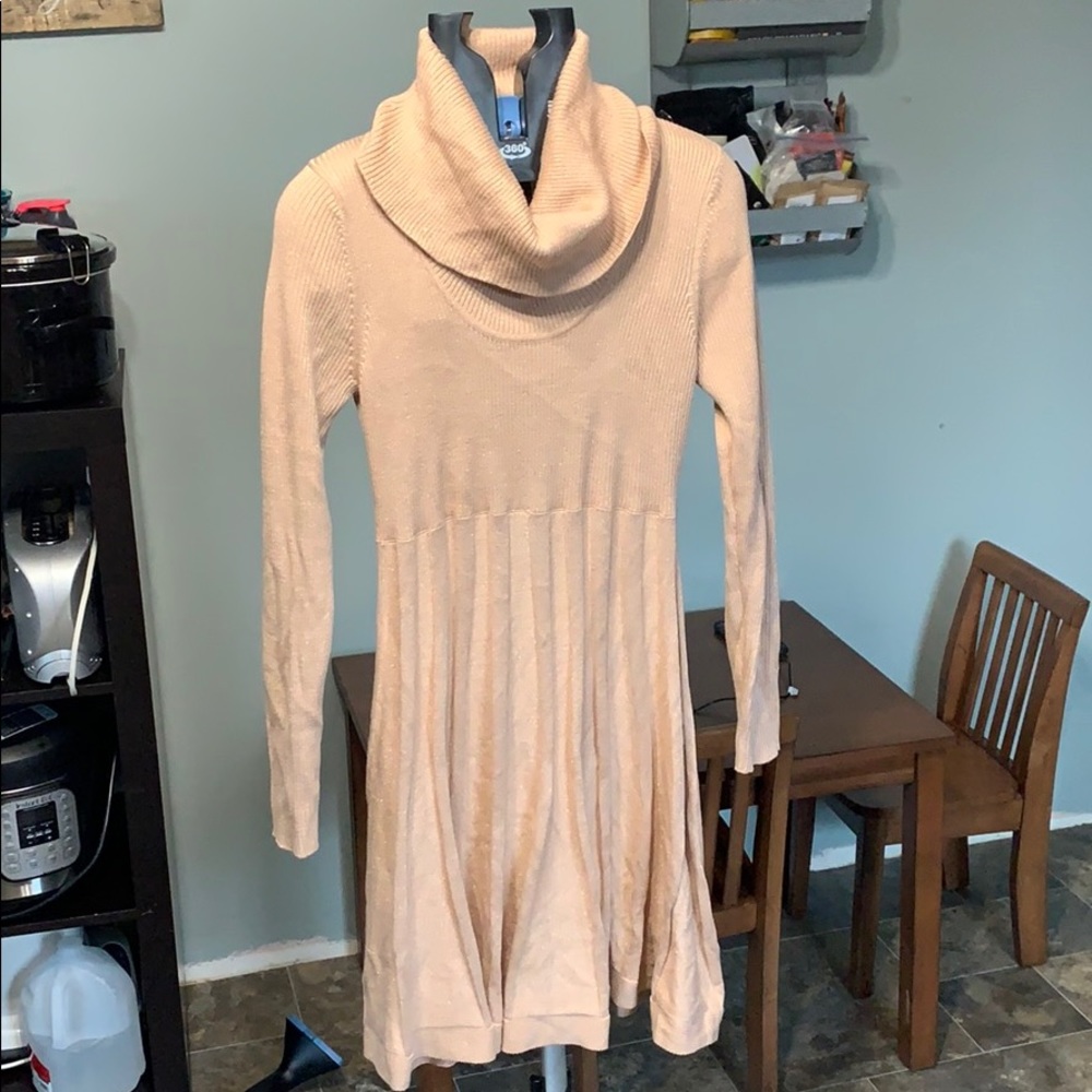 Rose Gold Calvin Klein Sweater Dress